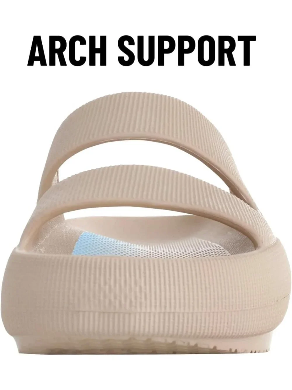 Women's Sand Summer Lightweight Orthopedic Slide Soft Recovery Slip on Sandals